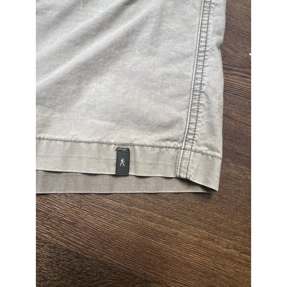 Royal Robbins Mens XL Light Grey 8" Belted 100% Cotton Hiking Travel Shorts - Picture 8 of 10